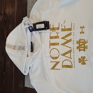 Notre Dame Shamrock Series 2022 Las Vegas Rare Variant Hoodie Under Armour